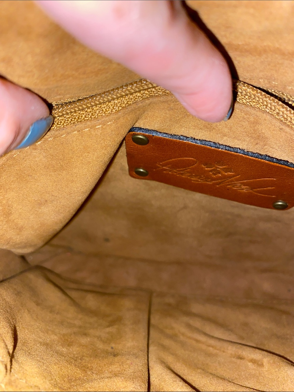 PATRICIA NASH- 2 Embossed Brown Leather Wristlets, Clutch - Picture 16 of 16